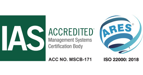 偉翔生技獲得 ISO 22000 與 HACCP 認證